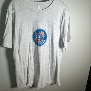 Two Chicks and a Hammer Gray Graphic T-Shirt